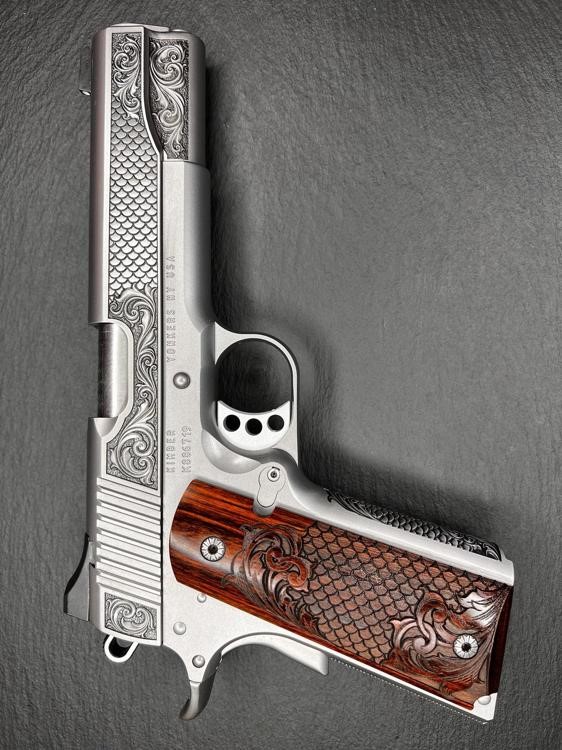 Kimber 1911 Custom Engraved Royal Fish Scale AA by Altamont .45ACP-img-14