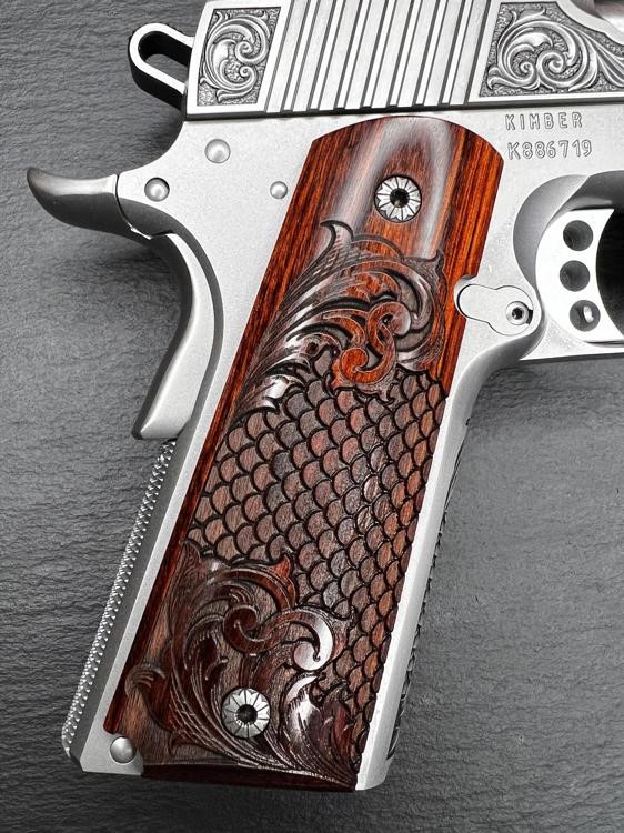 Kimber 1911 Custom Engraved Royal Fish Scale AA by Altamont .45ACP-img-13
