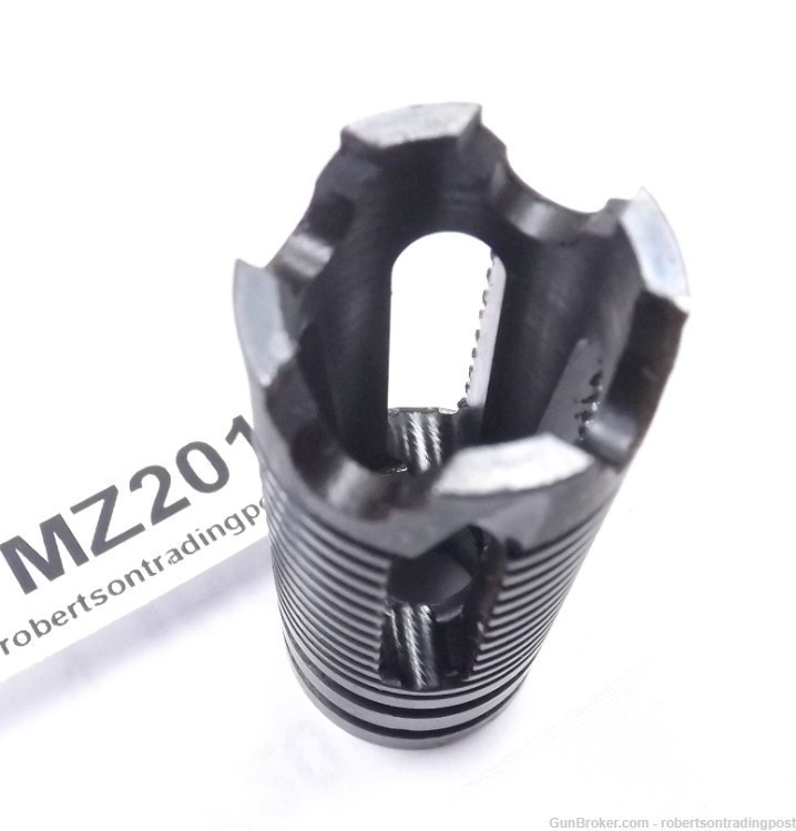 Tacfire Muzzle Brake for AK47 Rifles 14x1 LH 4 Prong Fluted Serrated MZ2014-img-1