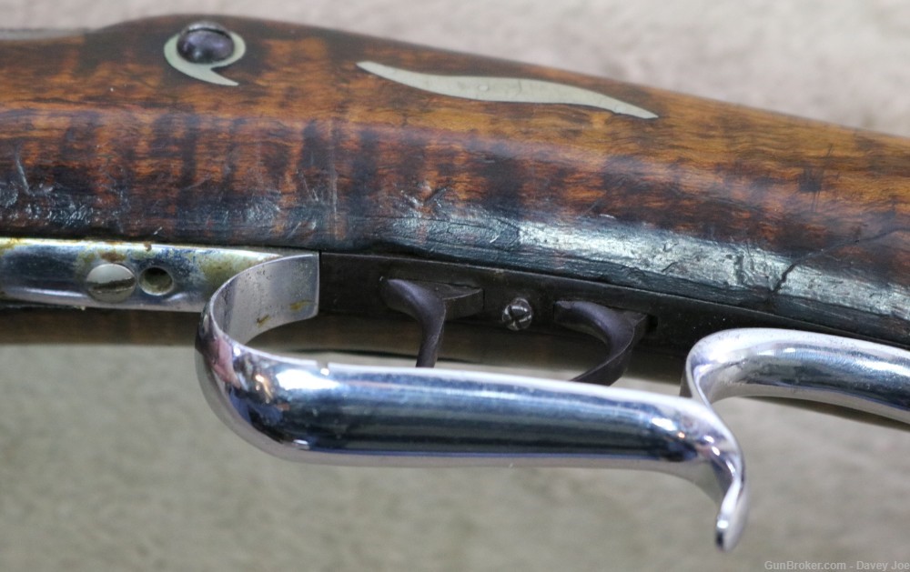 Beautiful J. White Kentucky style heavy barrel buffalo gun 52 caliber 38"-img-38