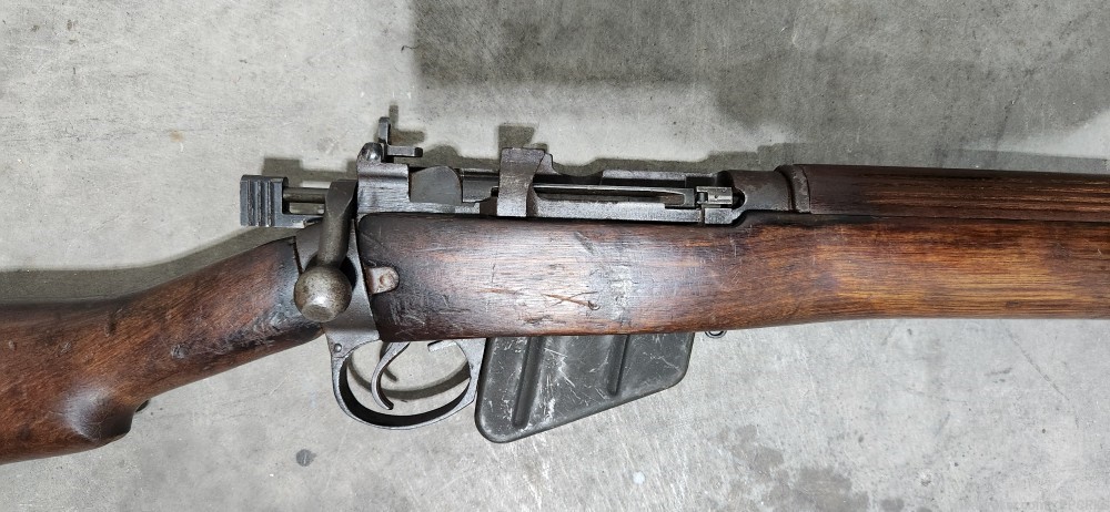 WW2 Savage No 4 Mk1 Enfield Rifle US Property Marked 303 British-img-2