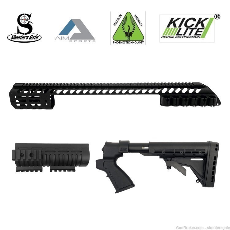 Mossberg500 Tactical Upgrade Kit, STOCK,GRIP,AND RAIL SYSTEM, FREE SHIPPING-img-0