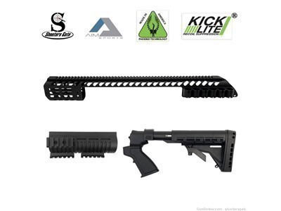 Mossberg500 Tactical Upgrade Kit, STOCK,GRIP,AND RAIL SYSTEM, FREE SHIPPING