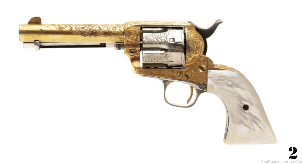 Beautiful Pair of Engraved Colt Single Action Armies (C16964) ATX-img-7