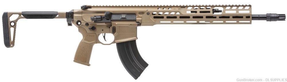 SIG SAUER MCX SPEAR-LT COYOTE FDE FINISH CARBINE (1) 28 MAG 16" BBL 7.62X39-img-0