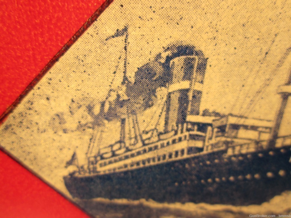 Never Used 1920-1930's Vintage 6 ATLANTIC Steamship Paper Luggage Decal-img-9