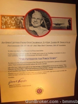 Typed & Signed 1985 letter from J.H. Doolittle on his Letterhead & Book Lot-img-8