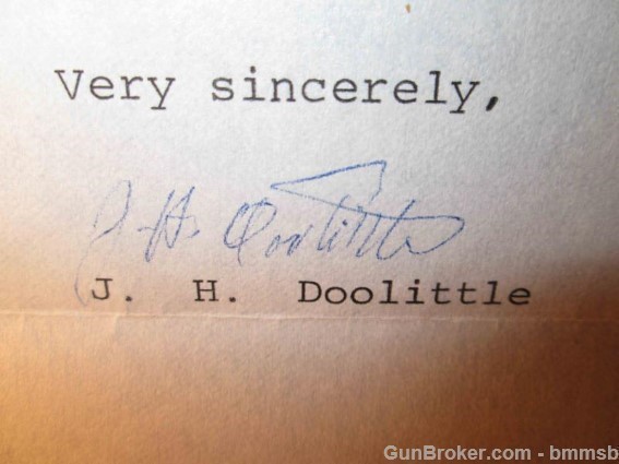 Typed & Signed 1985 letter from J.H. Doolittle on his Letterhead & Book Lot-img-5