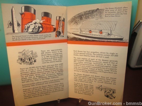 Vintage Cunard White Star Cruise menu & Brochure-img-12