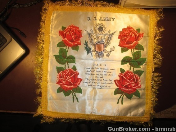 U.S. WW 2 Homefront Pillow Case U.S. ARMY MOTHER-img-0