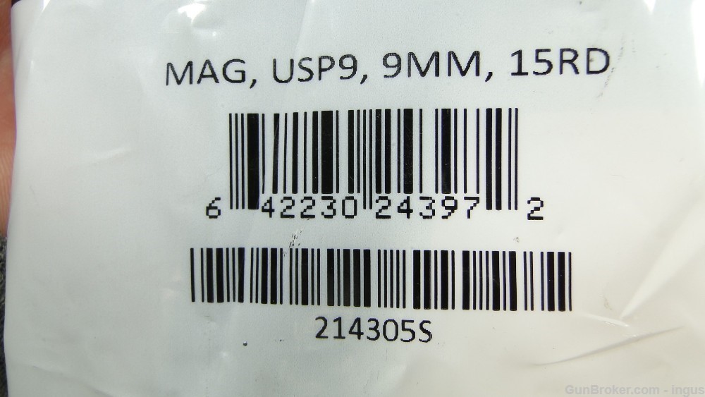 (2 TOTAL) HK USP 9mm FACTORY 15RD MAGAZINE 214305S (NEW)-img-5
