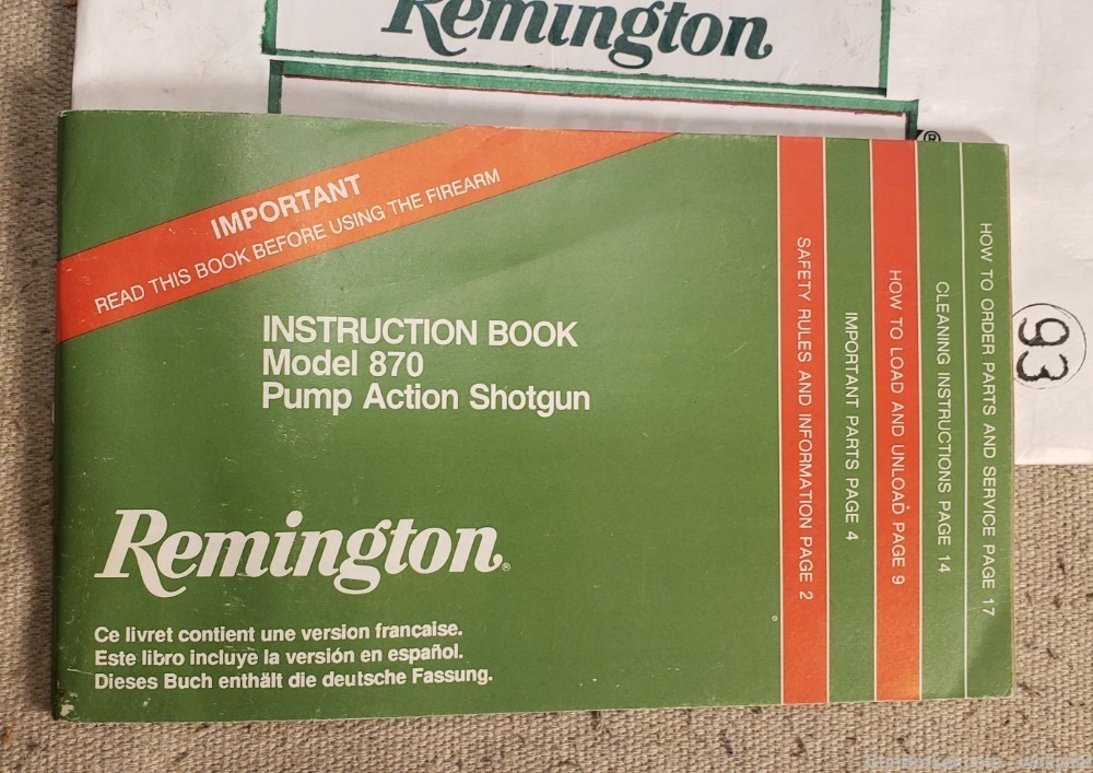 Remington Factory Original Model 870 Manual Pump Action Shotgun -RD 5648-img-0