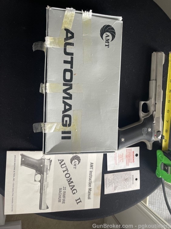 AMT Automag II Semi-Auto Pistol Winchester Rimfire Mag, 6” -img-0