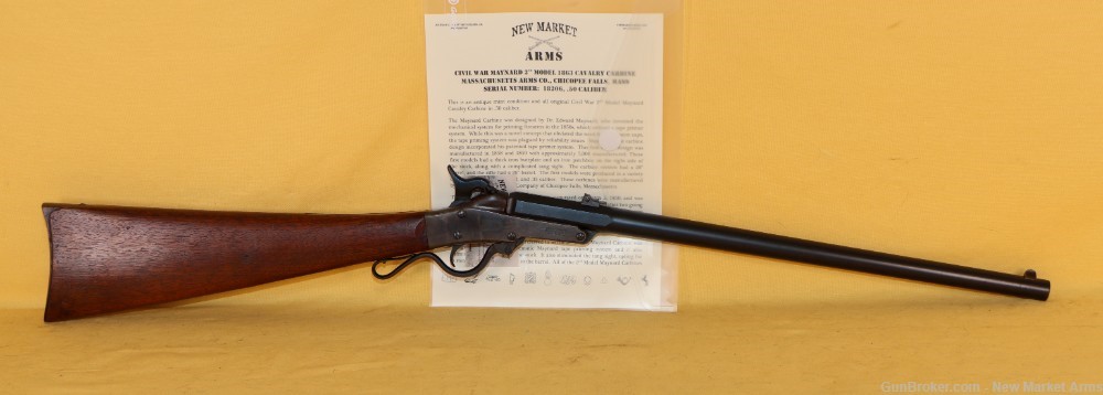 Mint, Unissued Civil War 2nd Model Maynard Cavalry Carbine-img-0