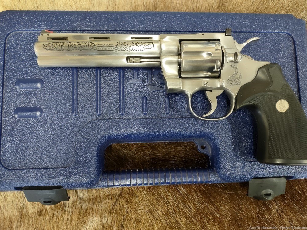 COLT SILVER SNAKE REVOLVER PYTHON VERY RARE 1 of only 250 MFG 1983 ...