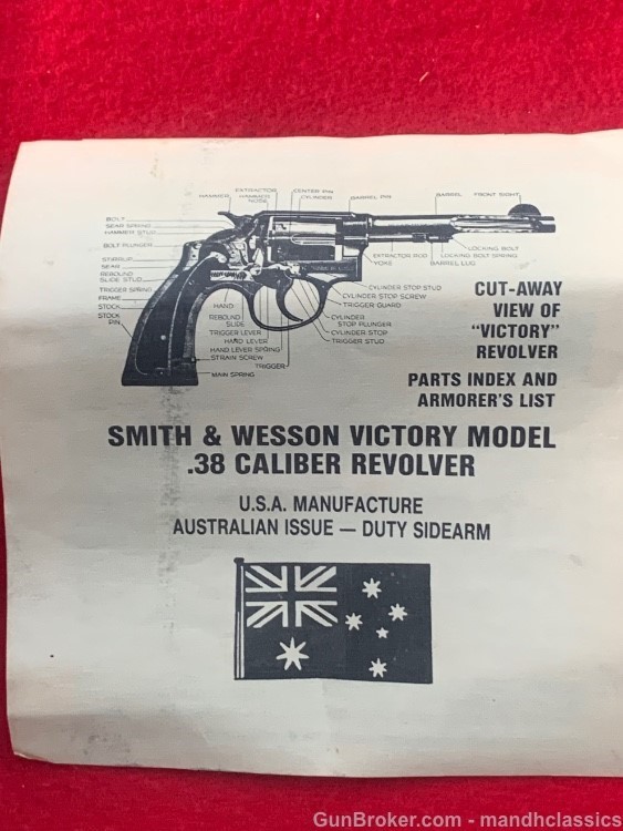 Smith & Wesson (S&W) Victory, 38 S&W, 5" bbl, blued, box/papers, Australian-img-5