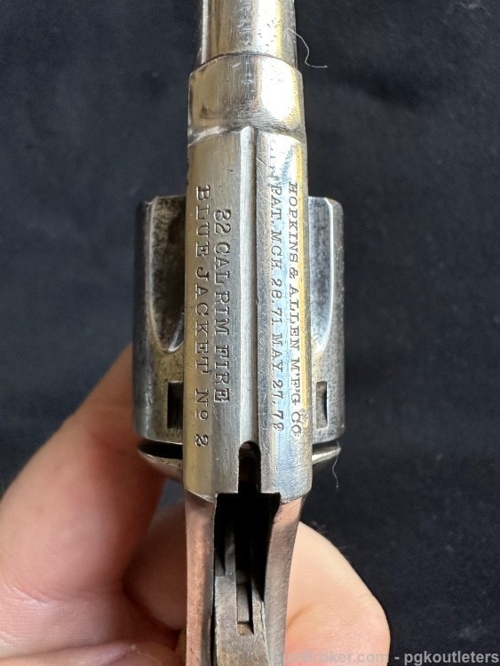 Engraved Hopkins & Allen Blue Jacket No. 2 Single Action Revolver 32 RF, 3”-img-17