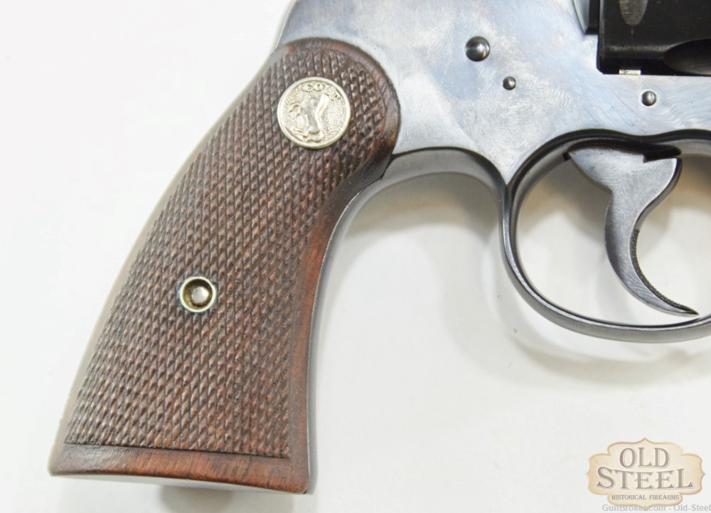 Colt Official Police 22 LR Target Revolver MFG 1935 C&R Comes W/ Holster-img-14
