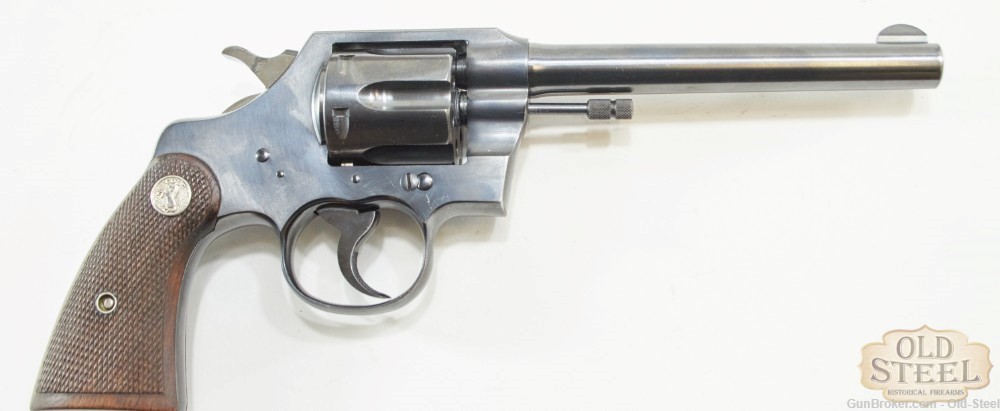 Colt Official Police 22 LR Target Revolver MFG 1935 C&R Comes W/ Holster-img-10
