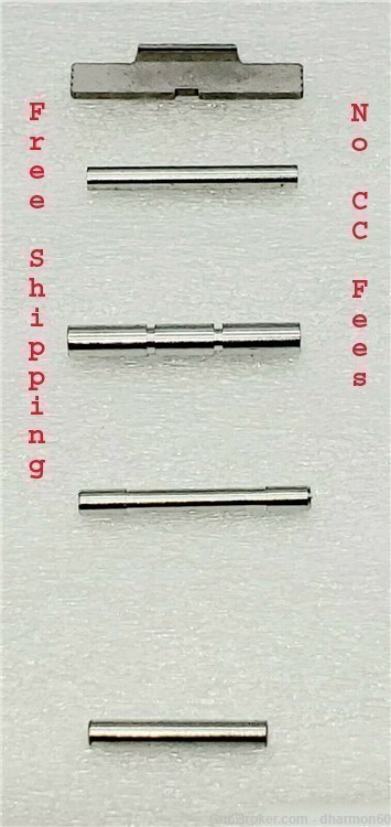 Stainless Steel Pin Set and Extended Slide Lock For Glock Gen 4-img-0