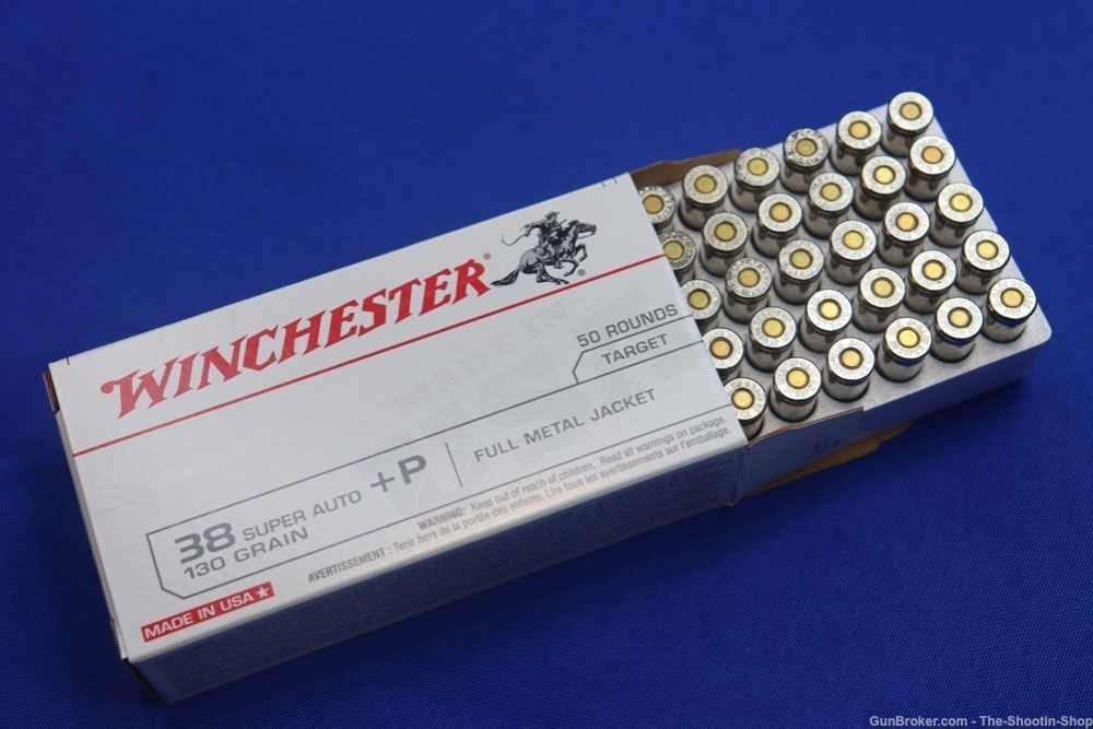 Winchester 38 SUPER Pistol Ammunition 500RD Ammo Case 130GR FMJ Auto +P New-img-5