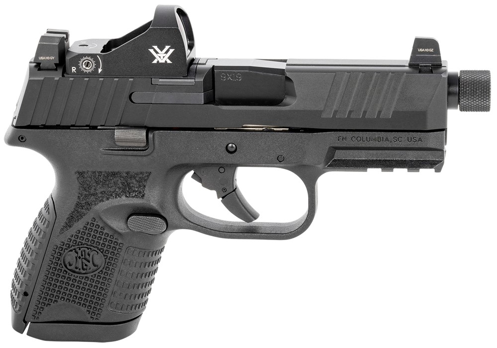 FN 509 Compact Tactical 9mm Pistol 4.32 10+1 Black w/Vortex Viper Red Dot-img-0