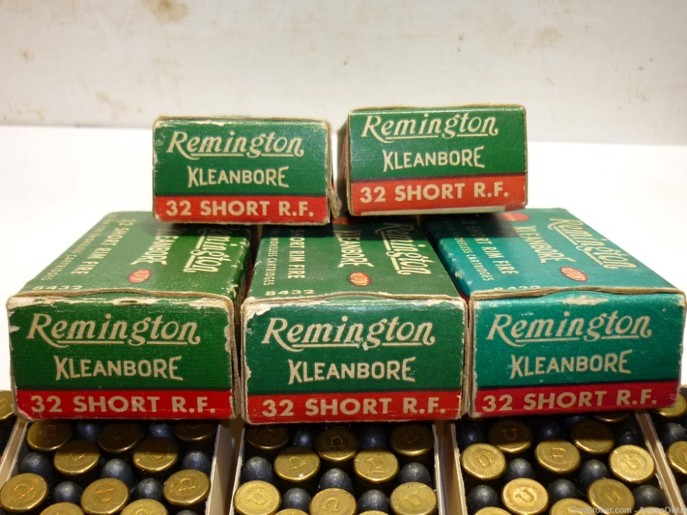 5rd - Remington Kleanbore - 32 SHORT RIM FIRE - Postwar - Short Rimfire-img-8