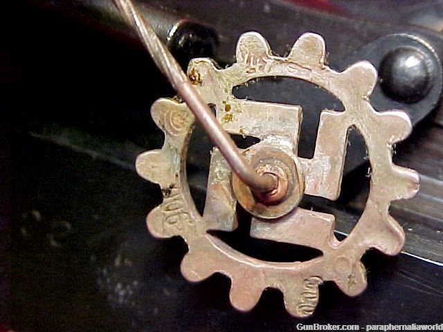 German Original Rare RDB Officials Lapel Pin Hallmarked M1/153 & 900 Silver-img-3