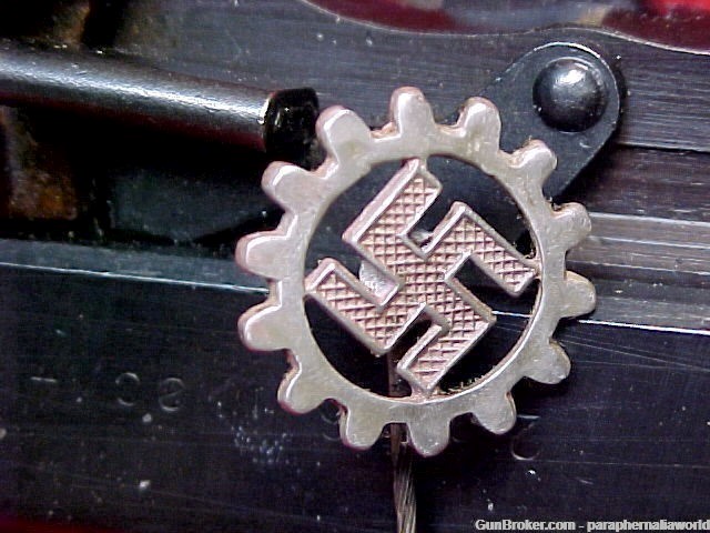 German Original Rare RDB Officials Lapel Pin Hallmarked M1/153 & 900 Silver-img-0