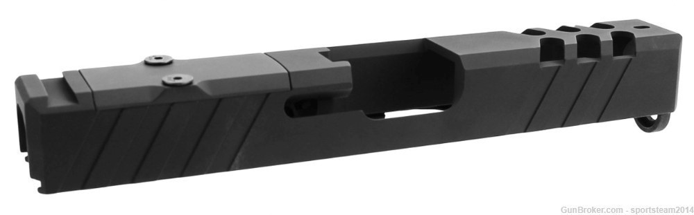 RMR Optic Ready GLOCK 19 SLIDE + With Cover Plate +Guide Rod Full Parts Kit-img-3