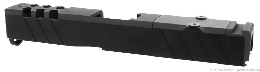 RMR Optic Ready GLOCK 19 SLIDE + With Cover Plate +Guide Rod Full Parts Kit-img-4