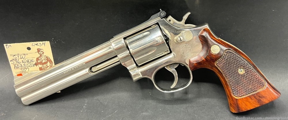 Smith and Wesson 586 Nickle 357 Magnum-img-0