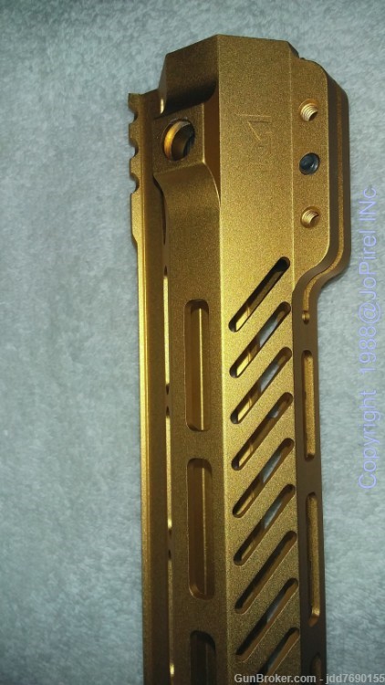 Bourne Precision ALBATROO MLOK Handguard/Rail Gold 17 inch-img-6