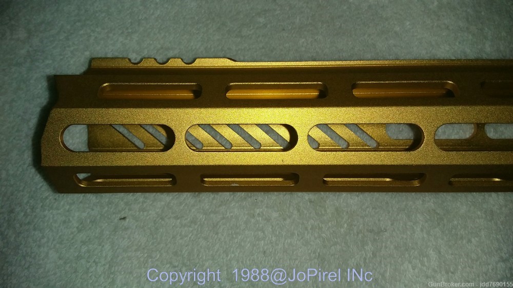 Bourne Precision ALBATROO MLOK Handguard/Rail Gold 17 inch-img-7