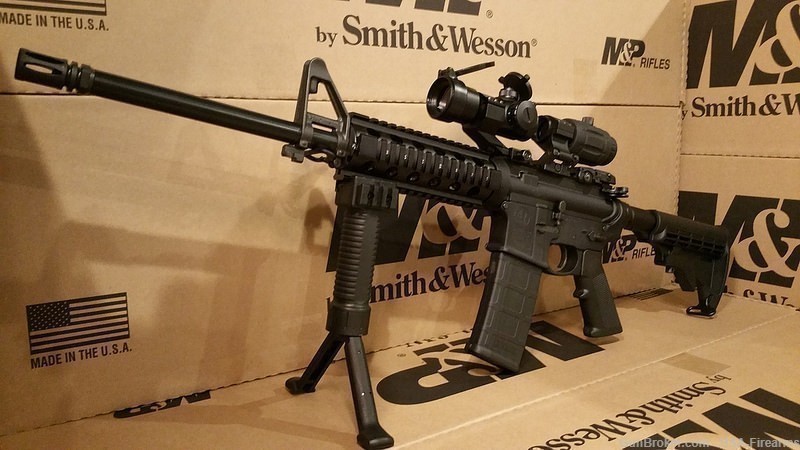 Smith & Wesson AR 15 Rifle Tactical AR Package Red Dot Rifle MP 15-img-2