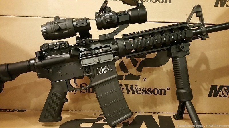 Smith & Wesson AR 15 Rifle Tactical AR Package Red Dot Rifle MP 15-img-8