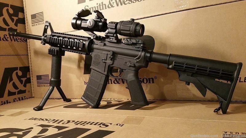 Smith & Wesson AR 15 Rifle Tactical AR Package Red Dot Rifle MP 15-img-0