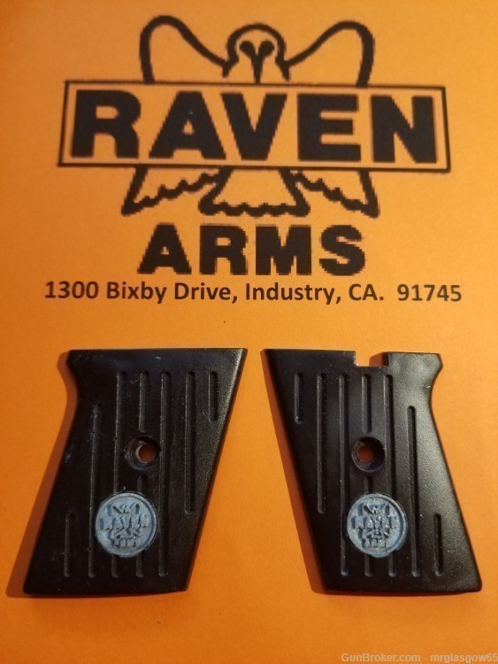 Raven / Phoenix Arms MP-25, P-25 Black Grips (New Model Flip Safety-img-1
