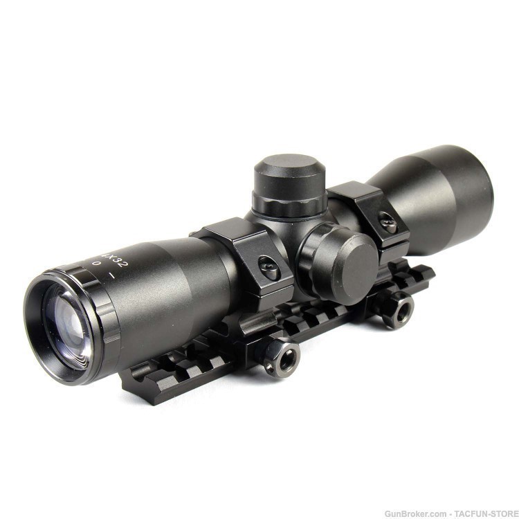 Compact 4x32 Scope + Rings + Picatinny Mount For Mossberg 500 590 835 Shotg-img-2