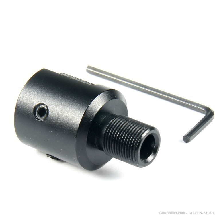 TACFUN Aluminum Ruger 10-22 Muzzle Brake Adapter 1/2x28 Thread-img-3