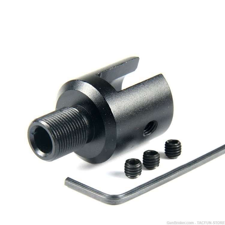 TACFUN Aluminum Ruger 10-22 Muzzle Brake Adapter 1/2x28 Thread-img-0