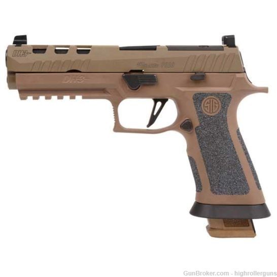 NEW SIG SAUER P320X5 DH3 9MM PISTOL 5" 3X21RD, COYOTE CERAKOTE-img-0