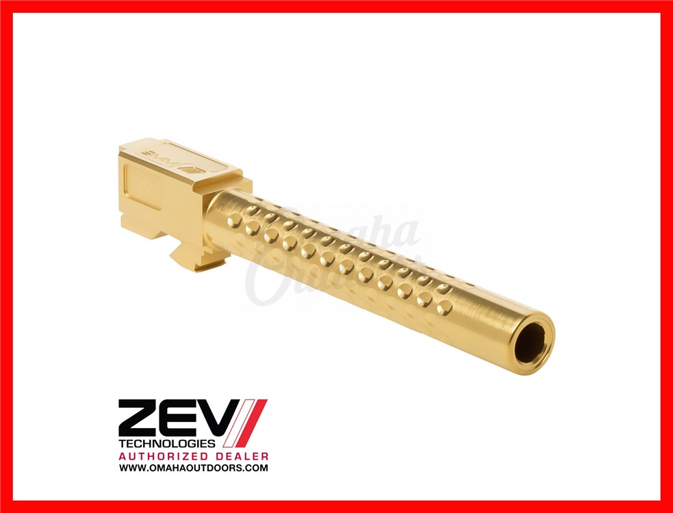 ZEV Barrel For Glock 34 Gen 3/4 Gold TiN Polished BBL-34-PD-TIN-img-0
