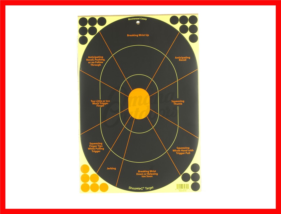 Birchwood Casey Shoot-N-C Handgun Trainer Targets 5 Sheets 34655-img-0
