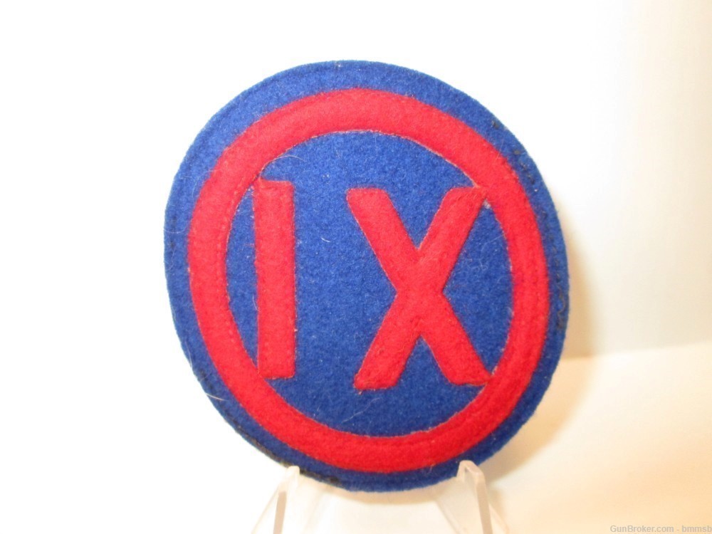 U.S. Pre-WW 2 - 9th. Corps In Wool Patch-img-1