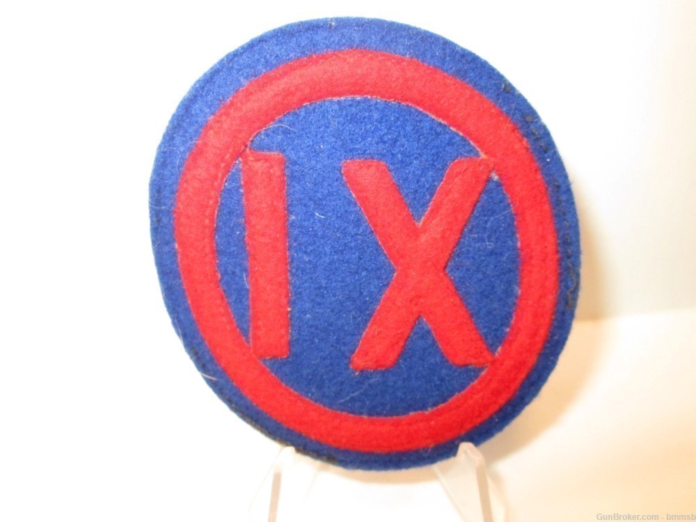 U.S. Pre-WW 2 - 9th. Corps In Wool Patch-img-0