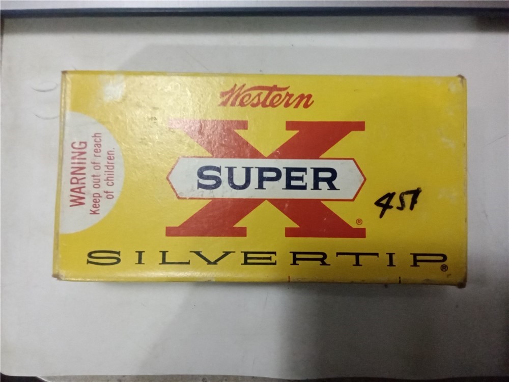 Vintage 1966 Western Super-X 30-30 Silvertip 150 gr. expanding tip ammo-img-0