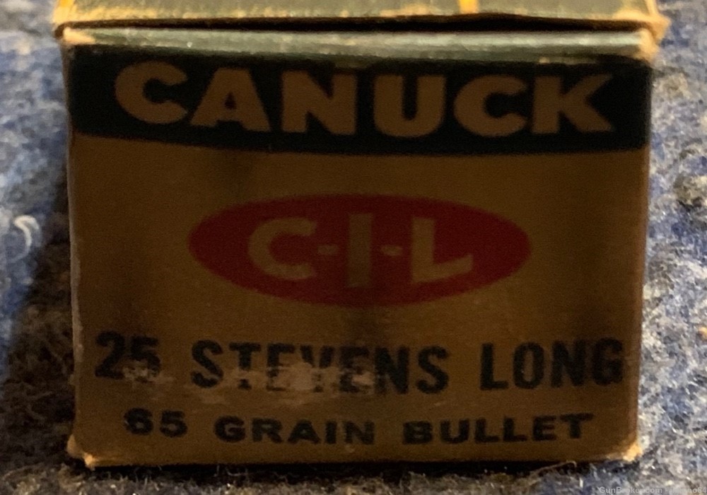 50 rounds of Canuck Stevens 25 Long Rimfire Rim fire ammo-img-2