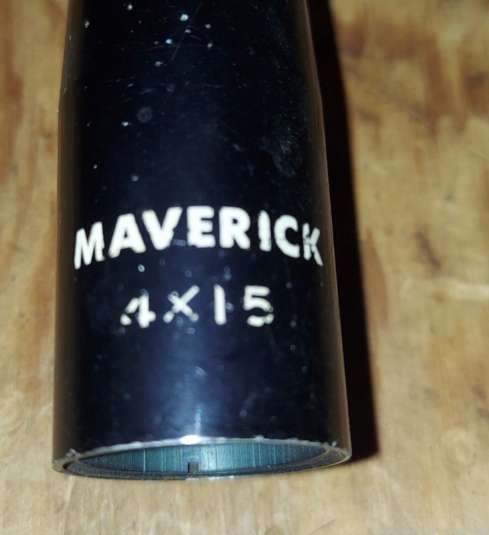 Maverick 4 x 15 scope with rings - vintage-img-3