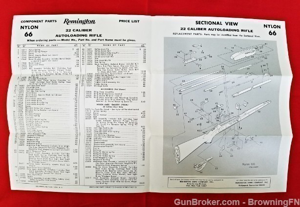 Orig Remington Model Nylon 66 Owners Instruction Manual-img-1